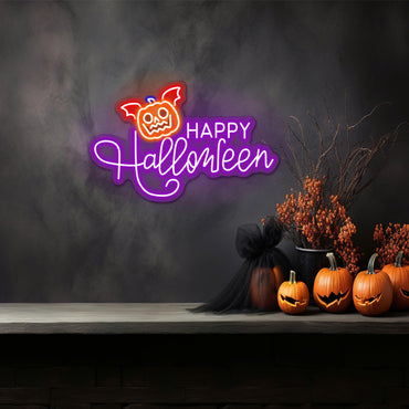 Happy Halloween LED Neon Sign