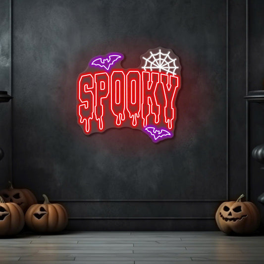 Spooky Halloween LED Neon Sign