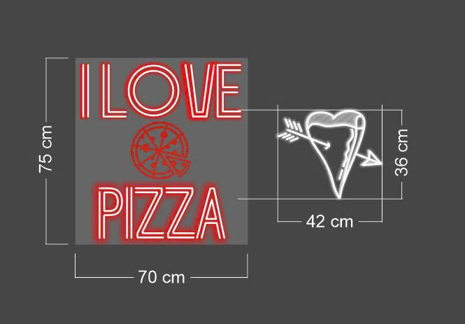 I LOVE PIZZA | LED Neon Sign
