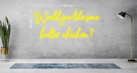 Butter chicken | LED Neon Sign (Express shipping)