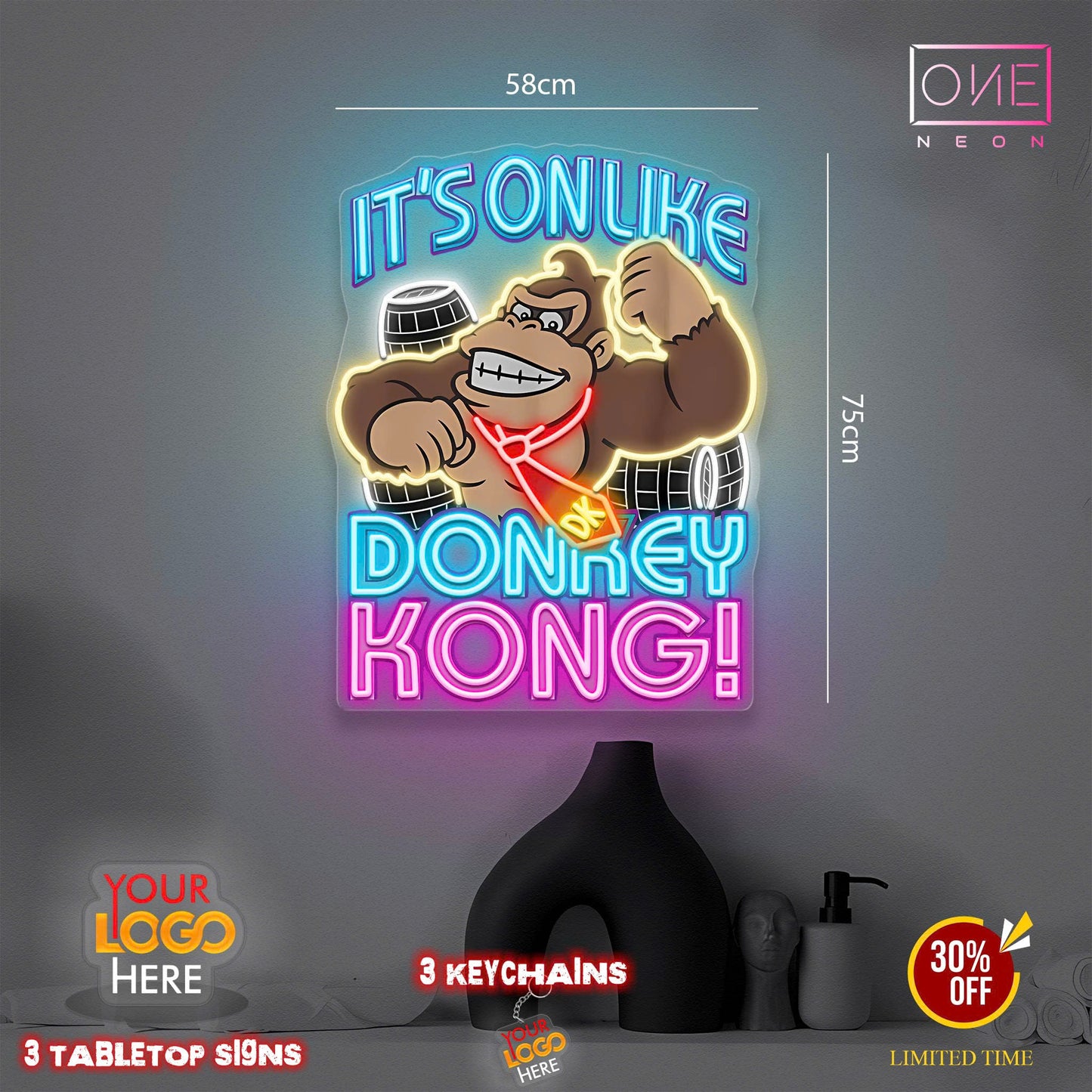 DONKEY KONG | LED Neon Sign