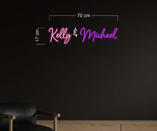 Kelly & Michael | LED Neon Sign