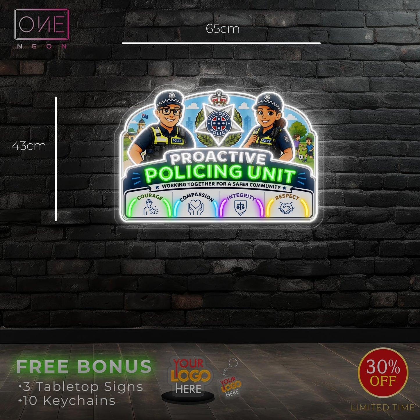 PROACTIVE POLICING UNIT | LED Neon Sign