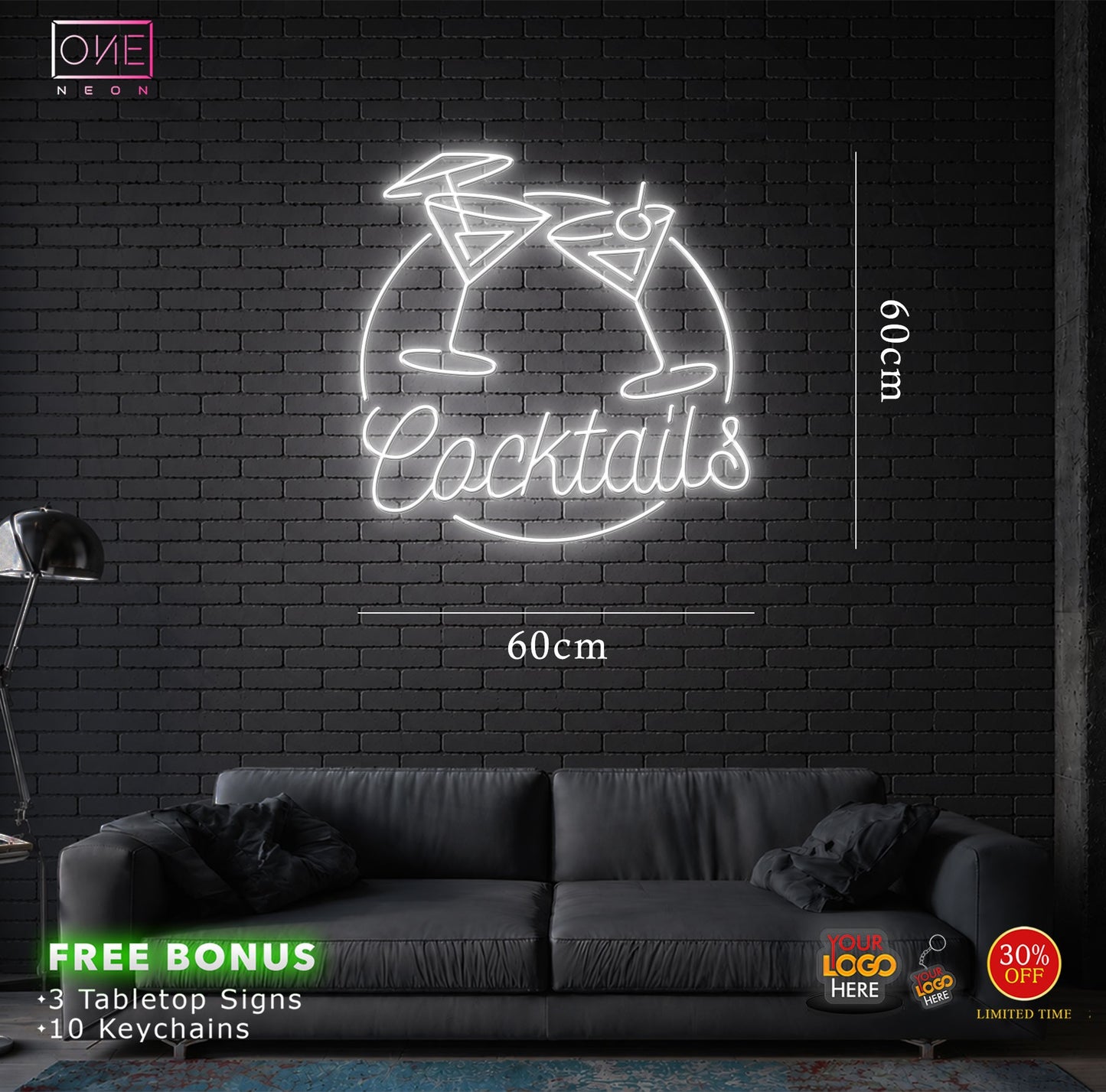Cocktails | LED Neon Sign