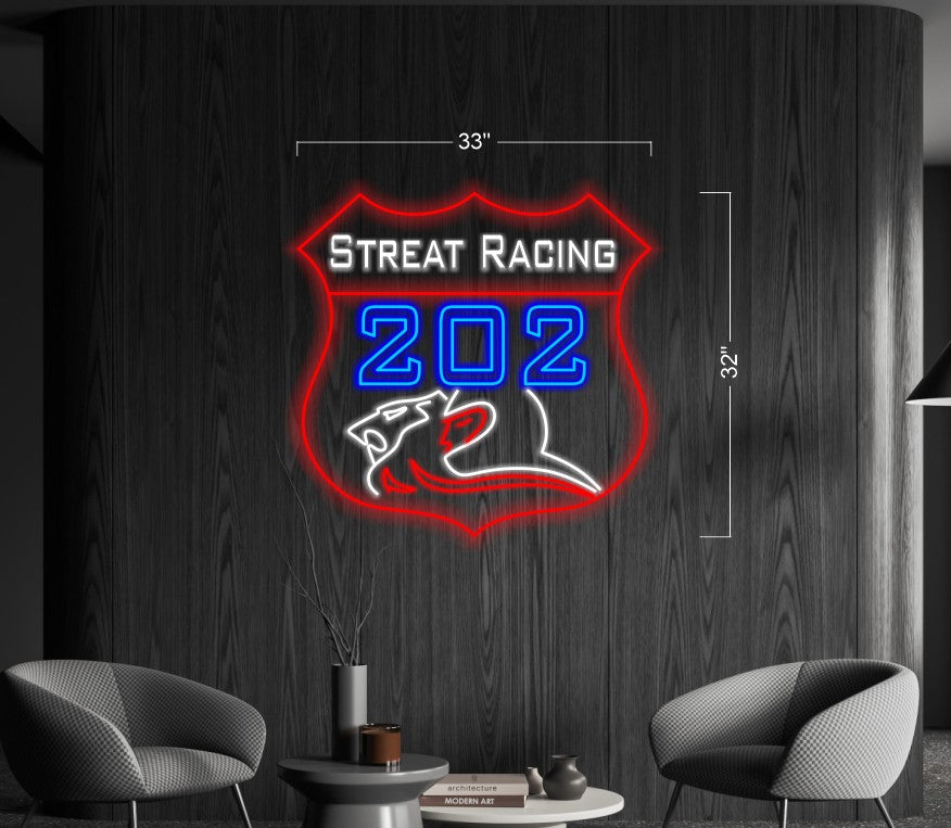 STREAT RACING 202 | LED Neon Sign