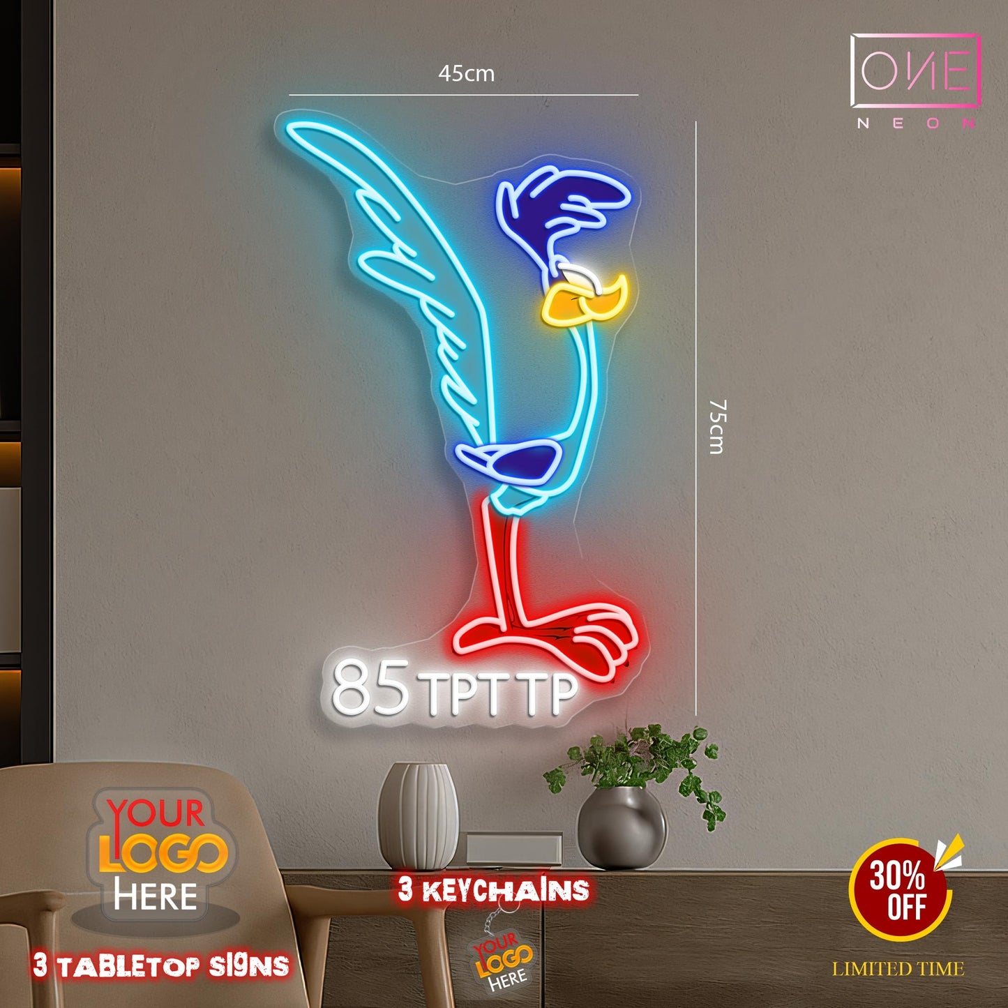 Enseigne au néon LED personnalisée pour entreprise 