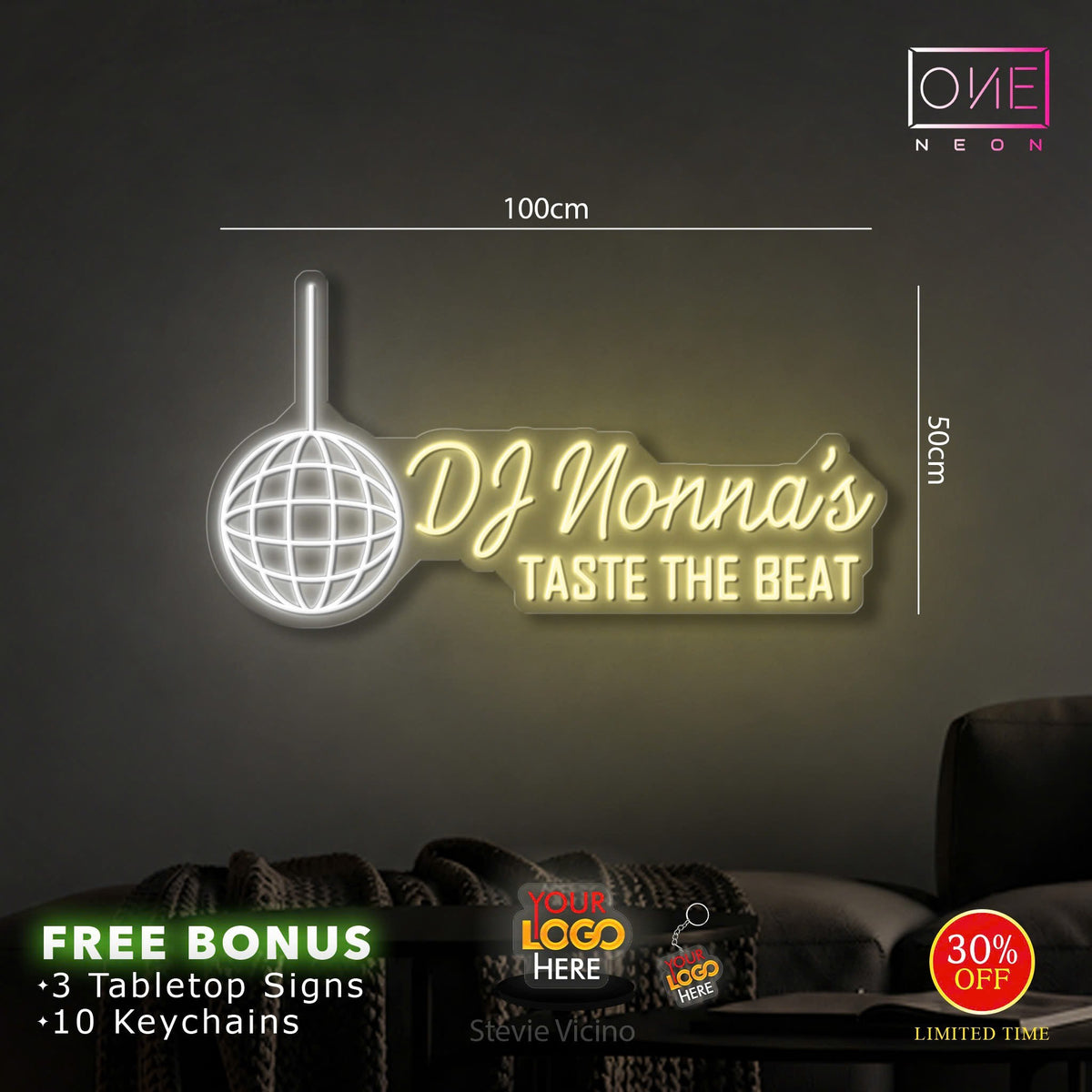 DJ Nonna's | LED Neon Sign