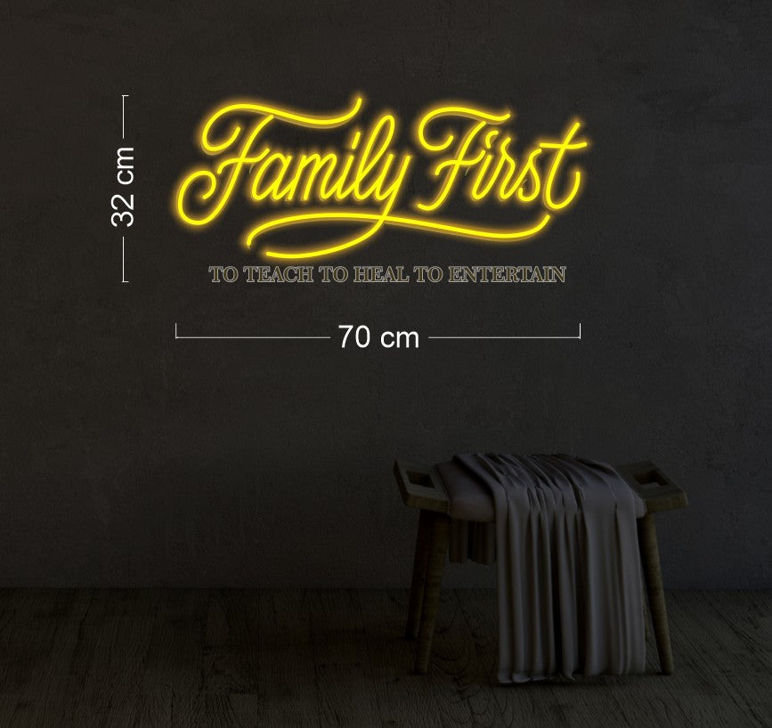 family first | LED Neon Sign