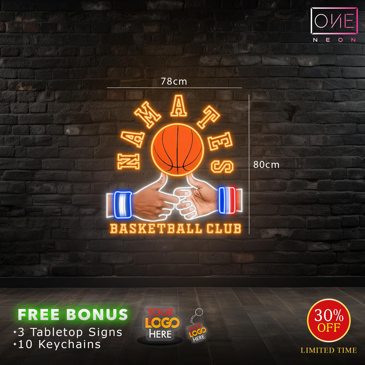 BASKETBALL CLUB | LED Neon Sign