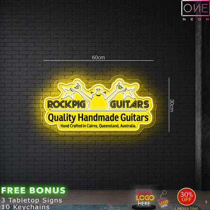 ROCKPIG GUITARS | LED Neon Sign