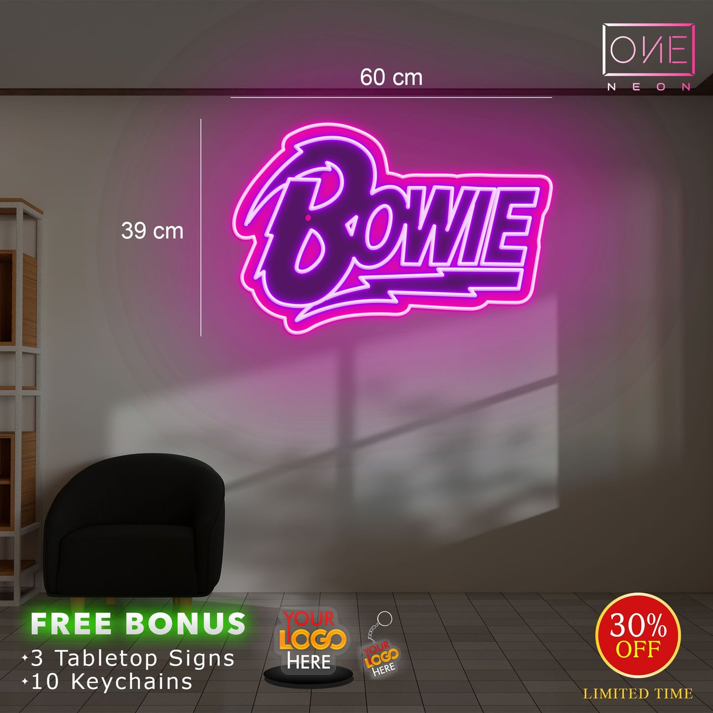 Enseigne au néon LED personnalisée pour entreprise 