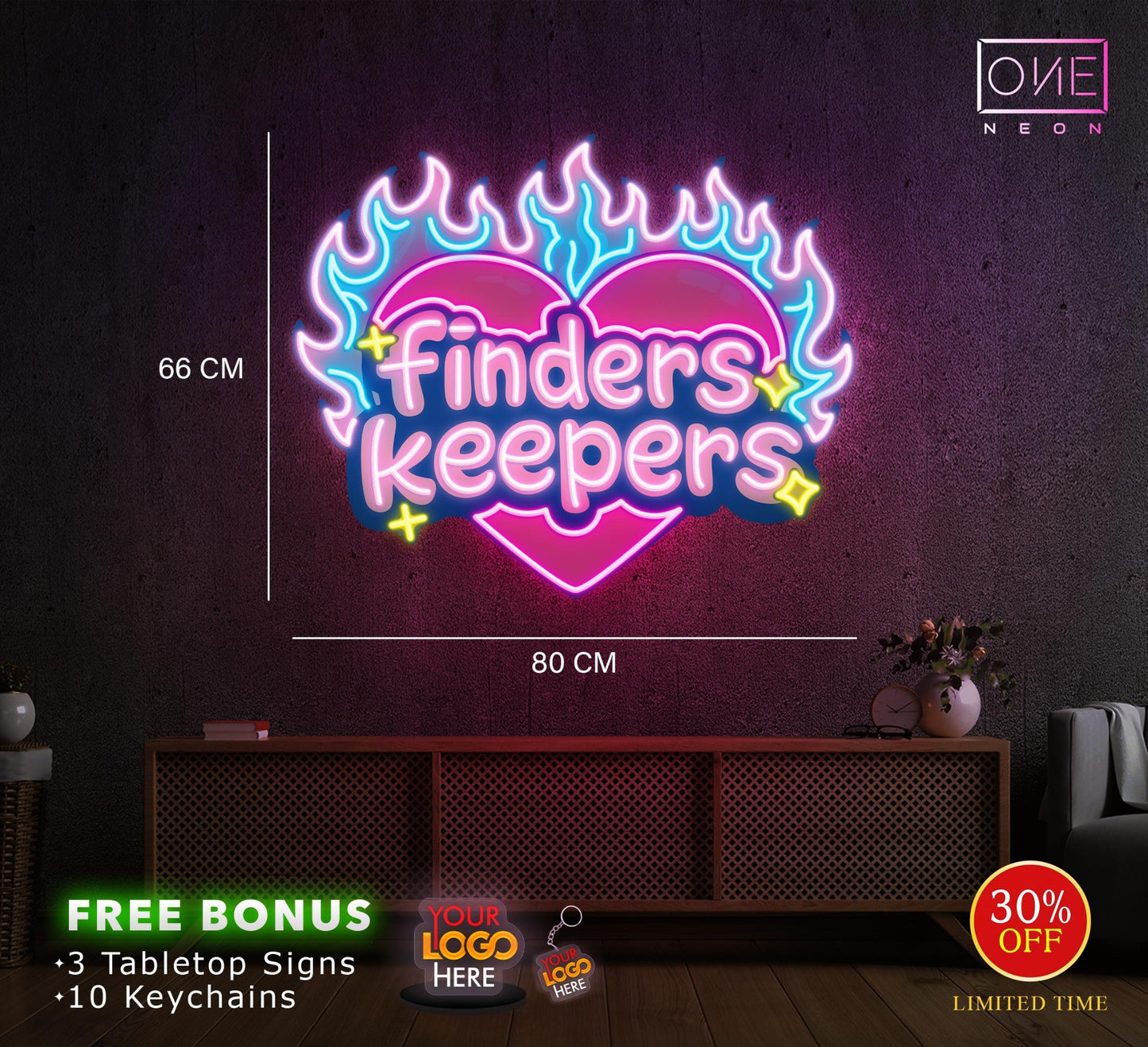 Finders Keepers | LED Neon Sign