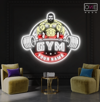 Bodybuilding Gym Artwork Led Neon Sign