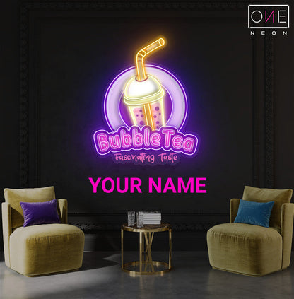 Bubble Tea Artwork Led Neon Sign