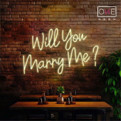 Will You Marry Me? Led Neon Sign