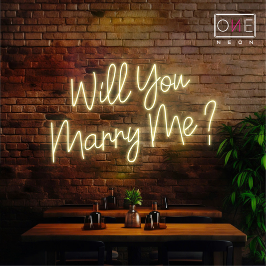 Will You Marry Me? Led Neon Sign