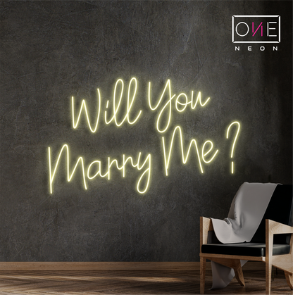 Will You Marry Me? Led Neon Sign
