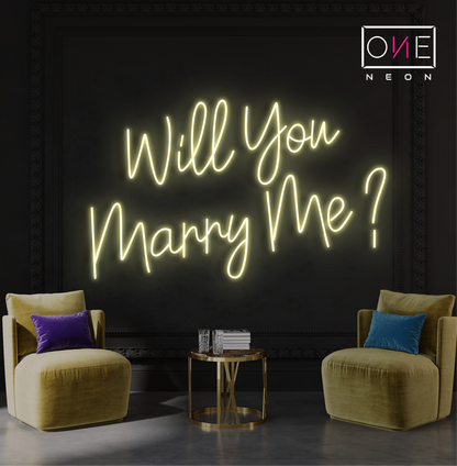 Will You Marry Me? Led Neon Sign