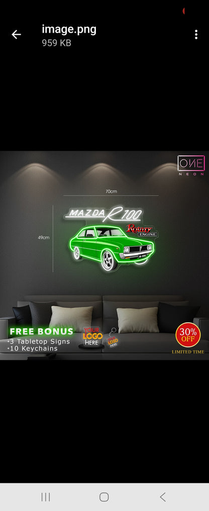 MAZDA R100 | LED Neon Sign