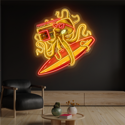 Octo Vibe Artwork Led Neon Sign