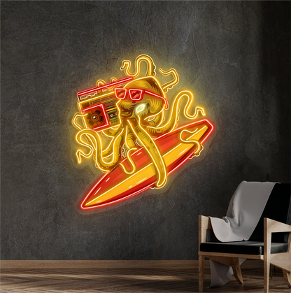 Octo Vibe Artwork Led Neon Sign