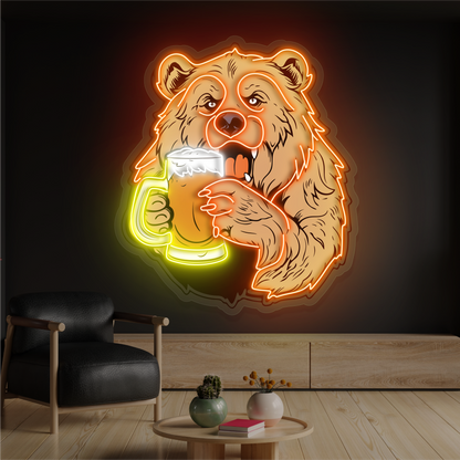 Bear Brew Artwork Led Neon Sign