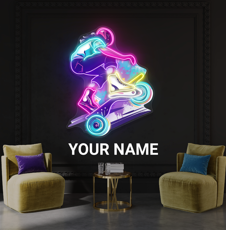 Skater Thrill Artwork Led Neon Sign