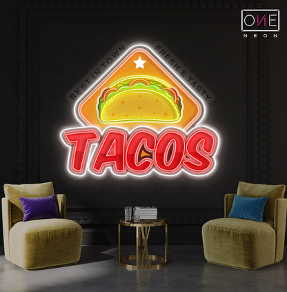 Tacos Artwork Led Neon Sign