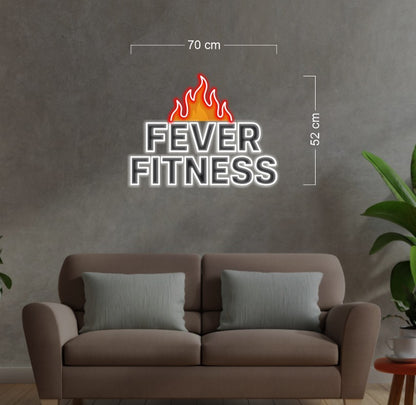 Man & Women Fever Fitness & Fever Fitness $ Ignite YOUR Fire| LED Neon Sign (2 signs)