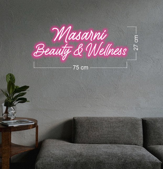 Masarni beauty & wellness + Scotty's mowing & tree servies | LED Neon Sign