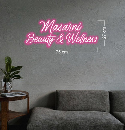Masarni beauty & wellness + Scotty's mowing & tree servies | LED Neon Sign