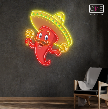 Spicy Fiesta Artwork Led Neon Sign