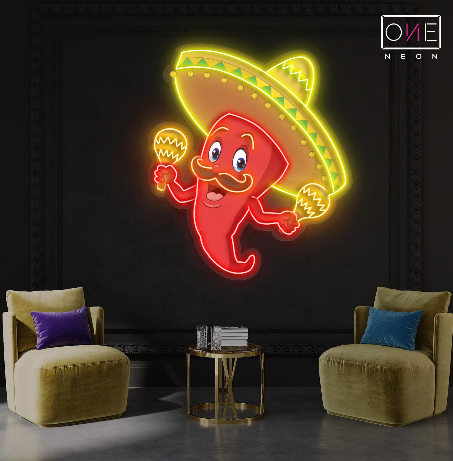 Spicy Fiesta Artwork Led Neon Sign