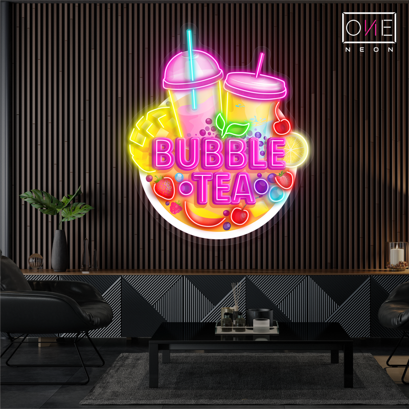 Sweet Bubble Tea Artwork Led Neon Sign