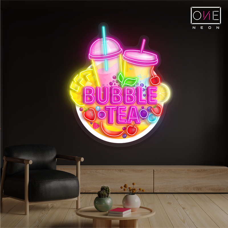 Sweet Bubble Tea Artwork Led Neon Sign