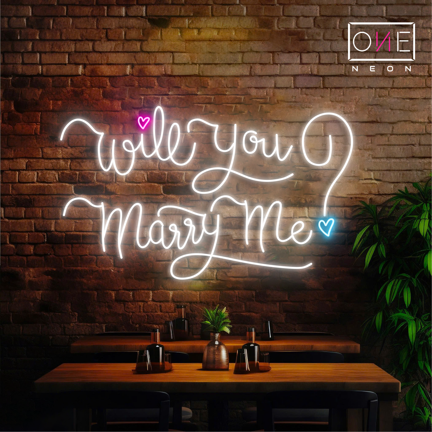 Will You Marry Me? Led Neon Sign