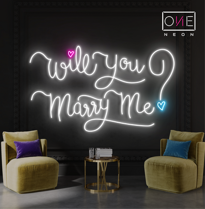 Will You Marry Me? Led Neon Sign