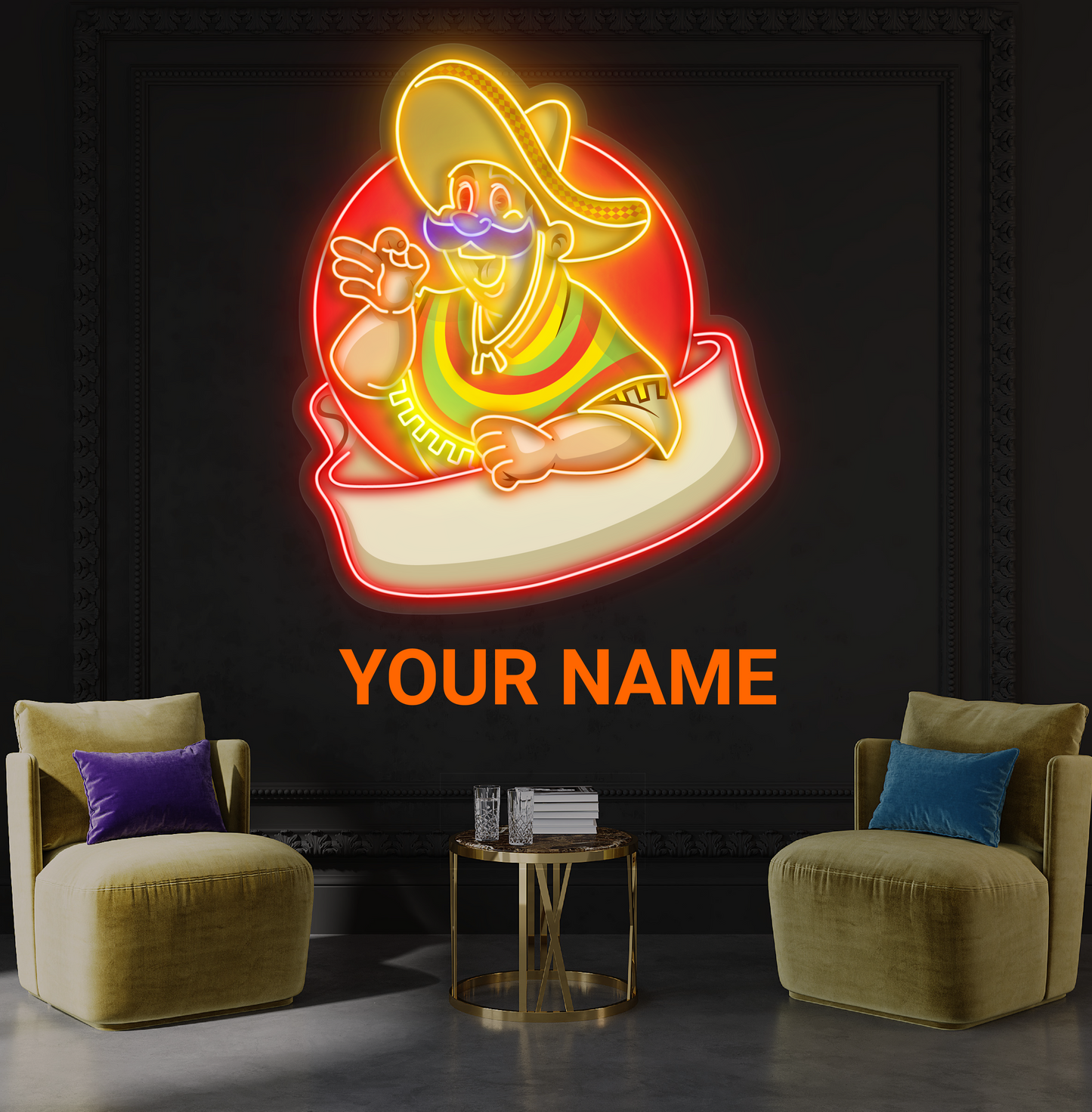 Fiesta Señor Artwork Led Neon Sign