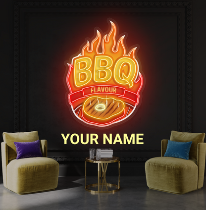 BBQ Flavour Artwork Led Neon Sign