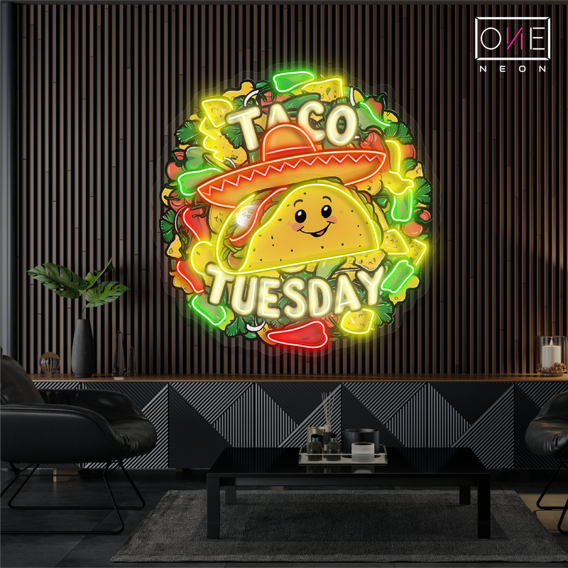 Tacos Tuesday Artwork Led Neon Sign