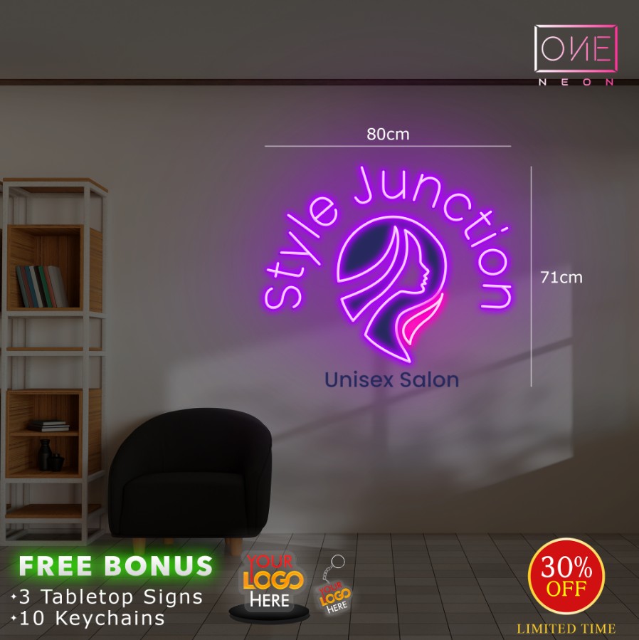 Style Junction unisex salon | LED Neon Sign
