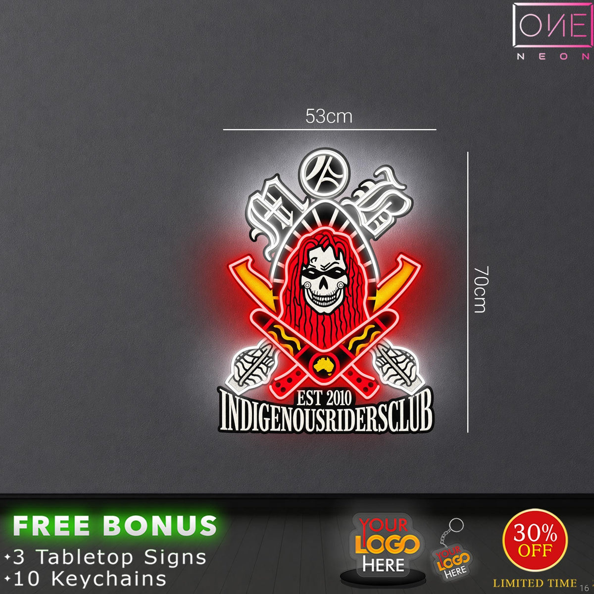 INDIGENOUSRIDERSCLUB | LED Neon Sign
