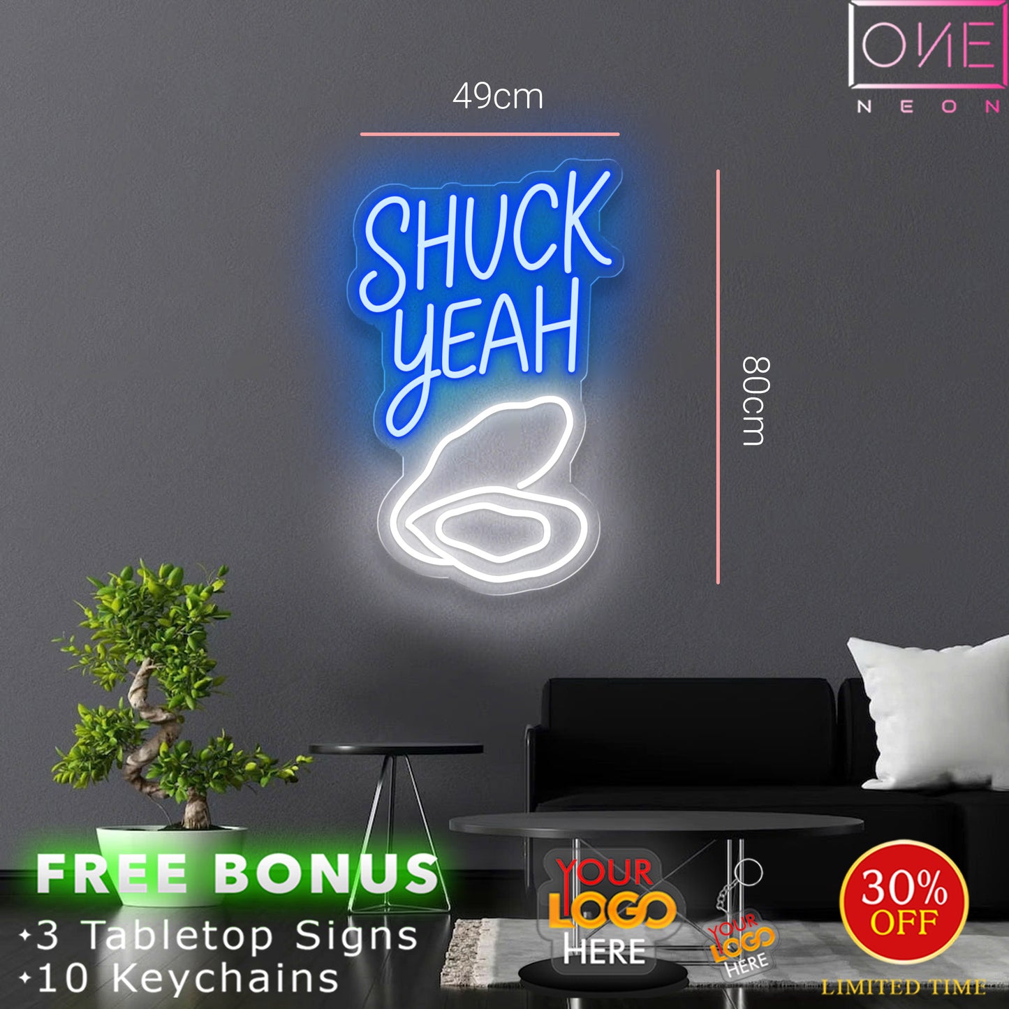 Enseigne au néon LED personnalisée pour entreprise 