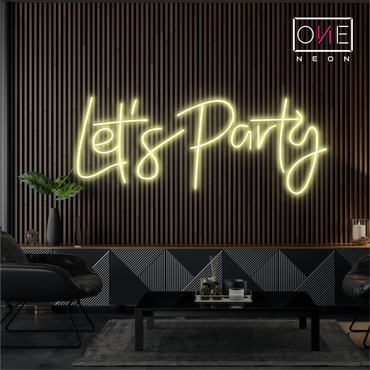 Let's Party Led Neon Sign