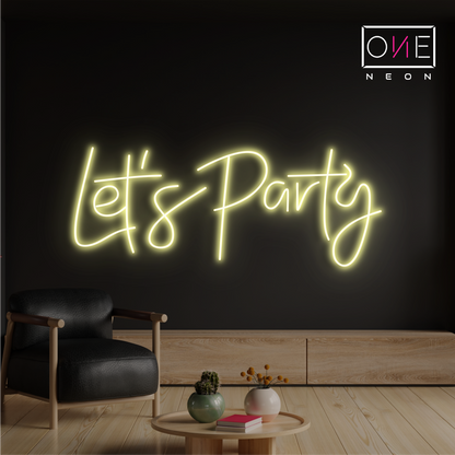 Let's Party Led Neon Sign