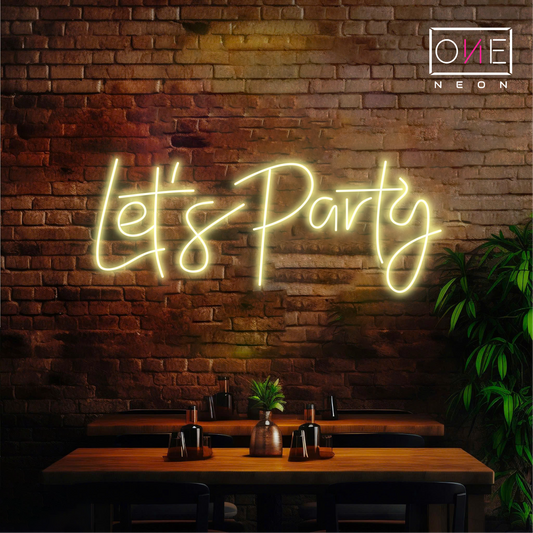 Let's Party Led Neon Sign