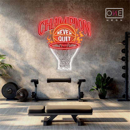 Basketball Champion Artwork Led Neon Sign