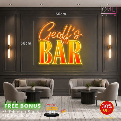 Geoff's Bar | LED Neon Sign