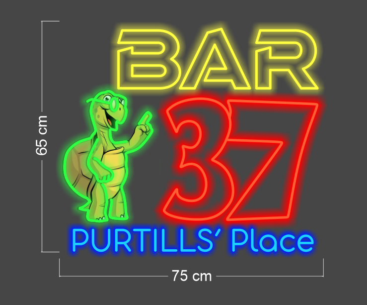 BAR 37 PURTILLS' PLACE | LED Neon Sign