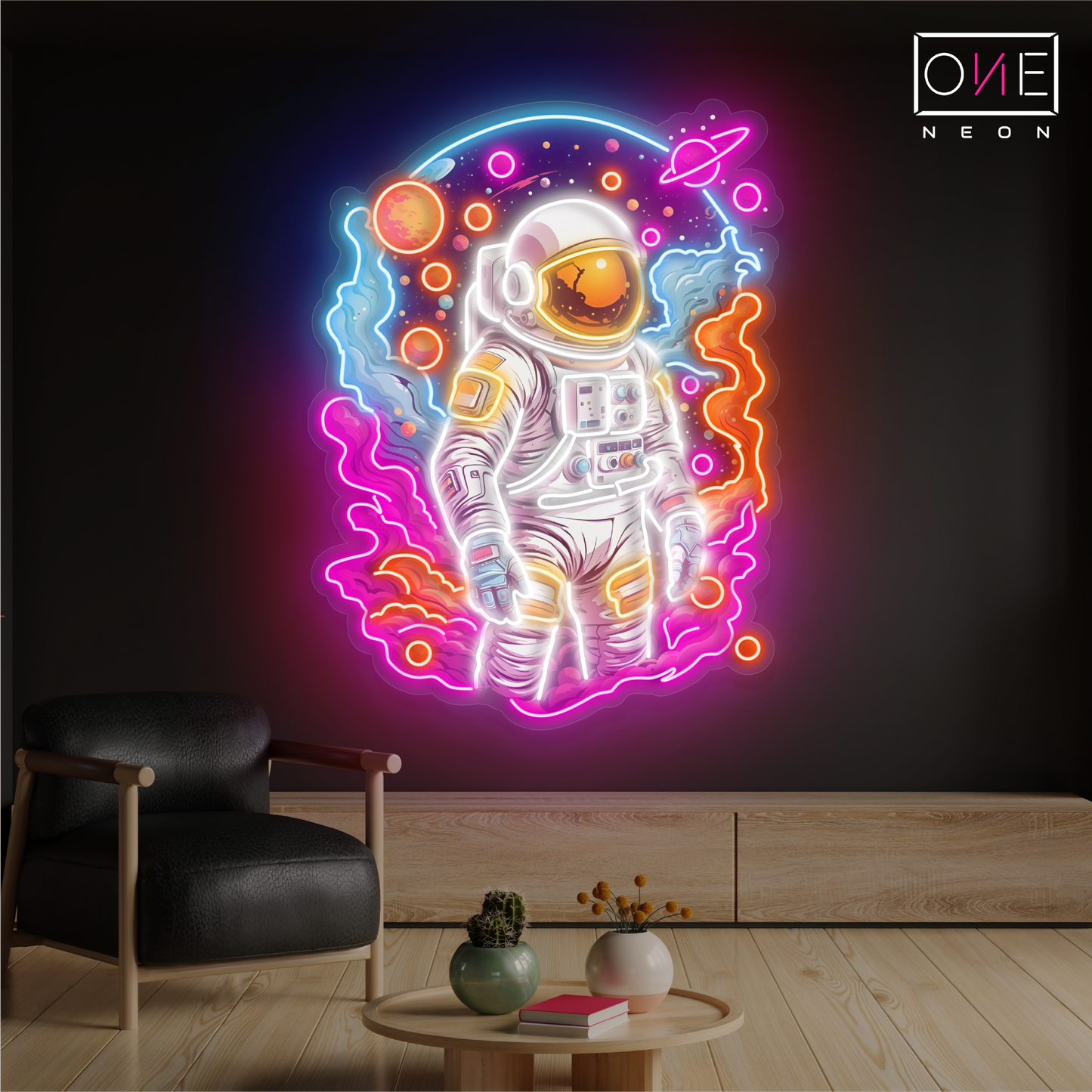 Stellar Adventurer Artwork Led Neon Sign